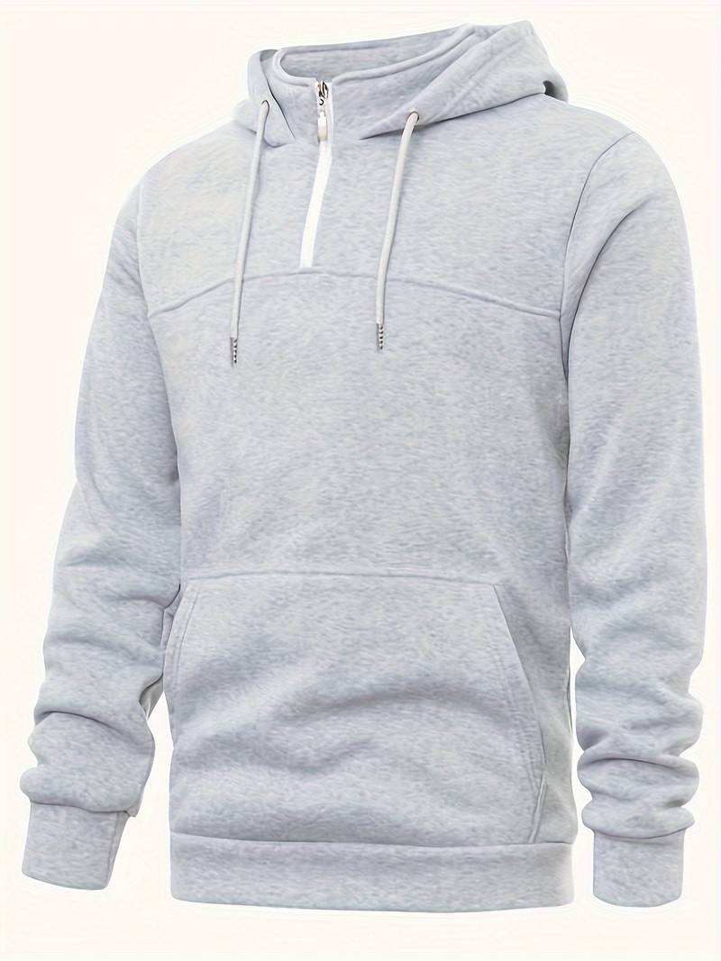 Sweat à Capuche Homme Décontracté en Coton Doux-4