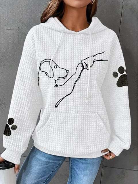 Sweat À Capuche Femme Confortable En Coton Doux 4