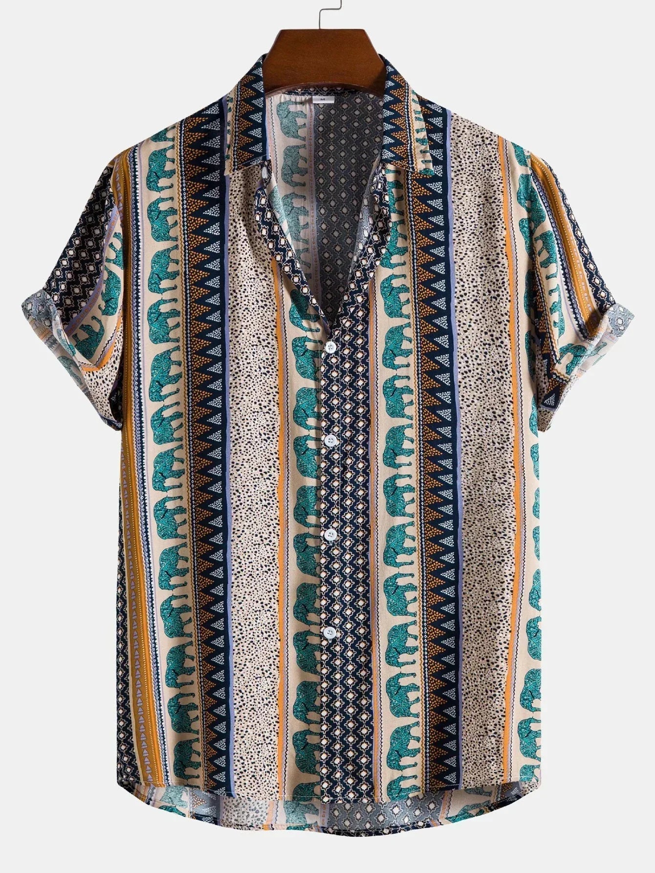 Variant image for Chemise Homme Décontractée Vintage 100% Coton-19