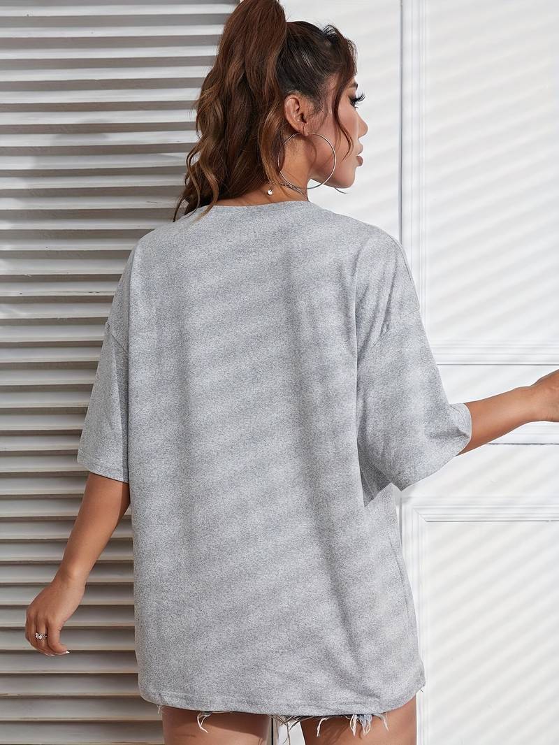 T-shirt Femme Imprimé Brooklyn Coupe Décontractée 100% Coton-2