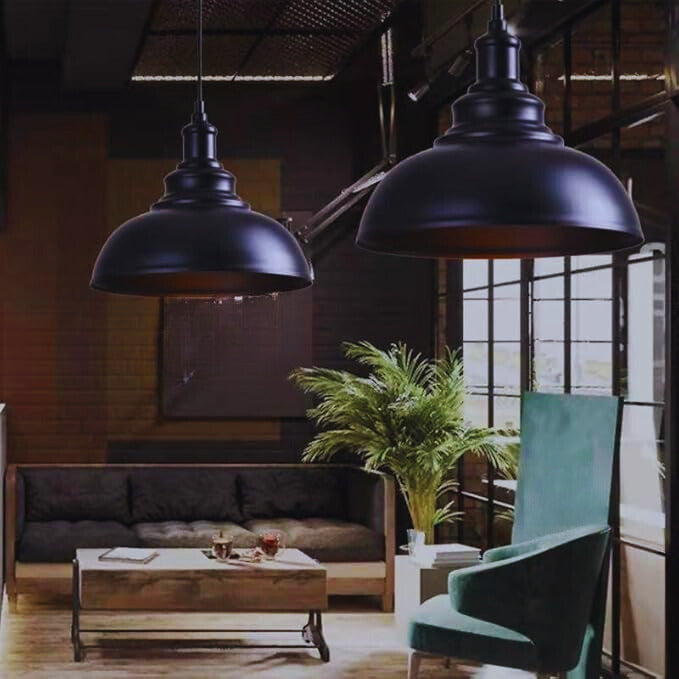 Lampe à suspension loft industriel rétro