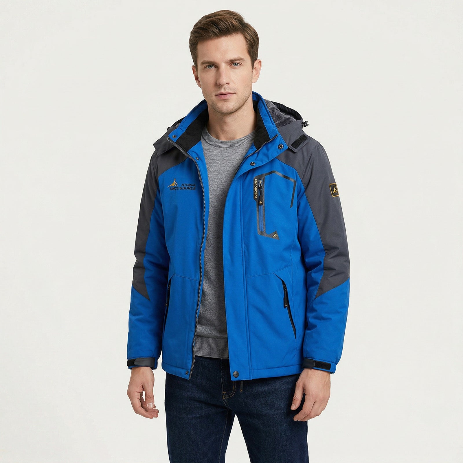 Veste d'hiver Imperméable avec Capuche Amovible