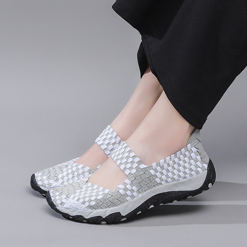 Ballerines Femme Aérées Confortables à Bretelles Élastiques 3