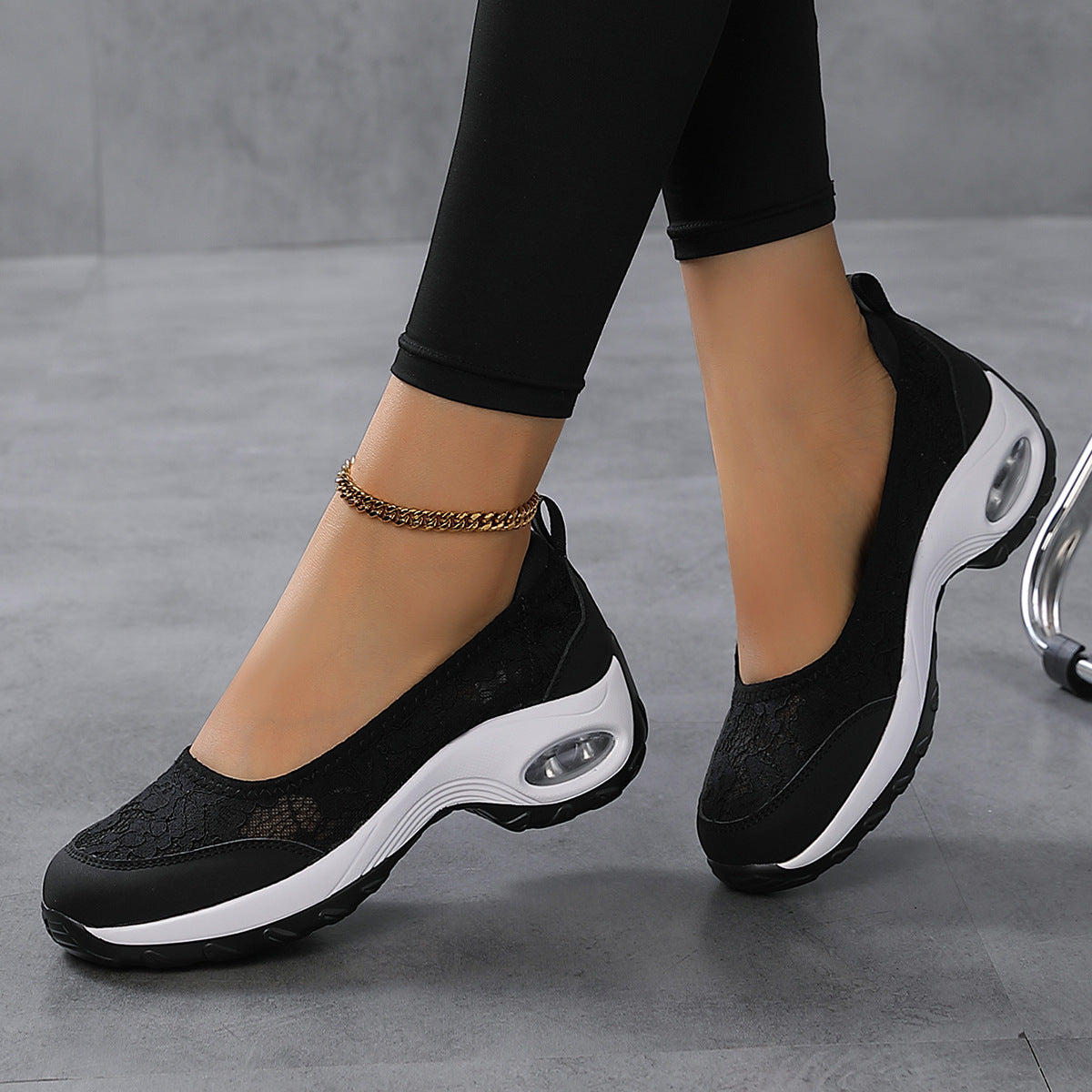 Ballerines Femme Confortables en Dentelle Élégante 4