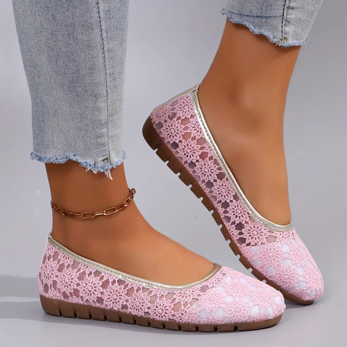 Ballerines Femmes à Motif Floral 6