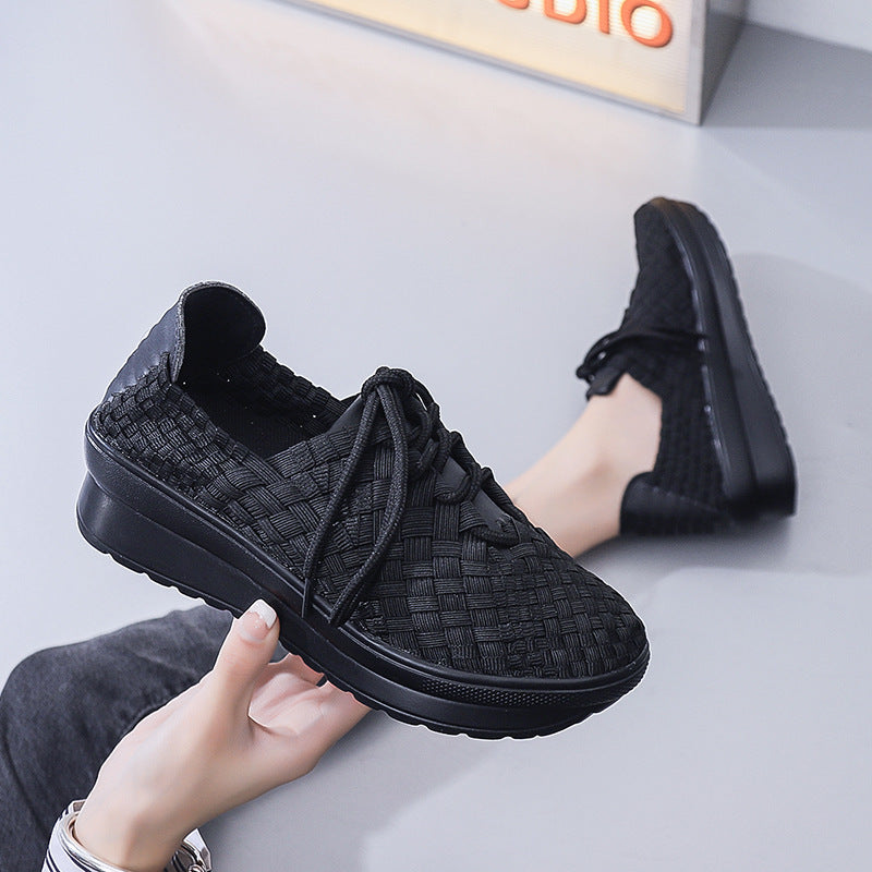 Baskets Femme Confortables au Design Tressé 6