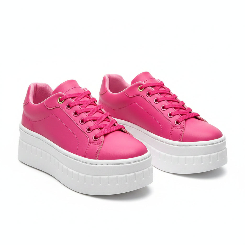Baskets Femme Mode Semelle Épaisse Casual Chic 3