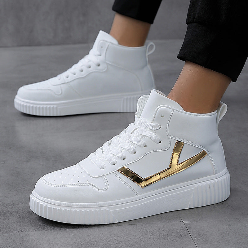 Baskets Femme Montantes Tendance avec Accents de Couleurs 2