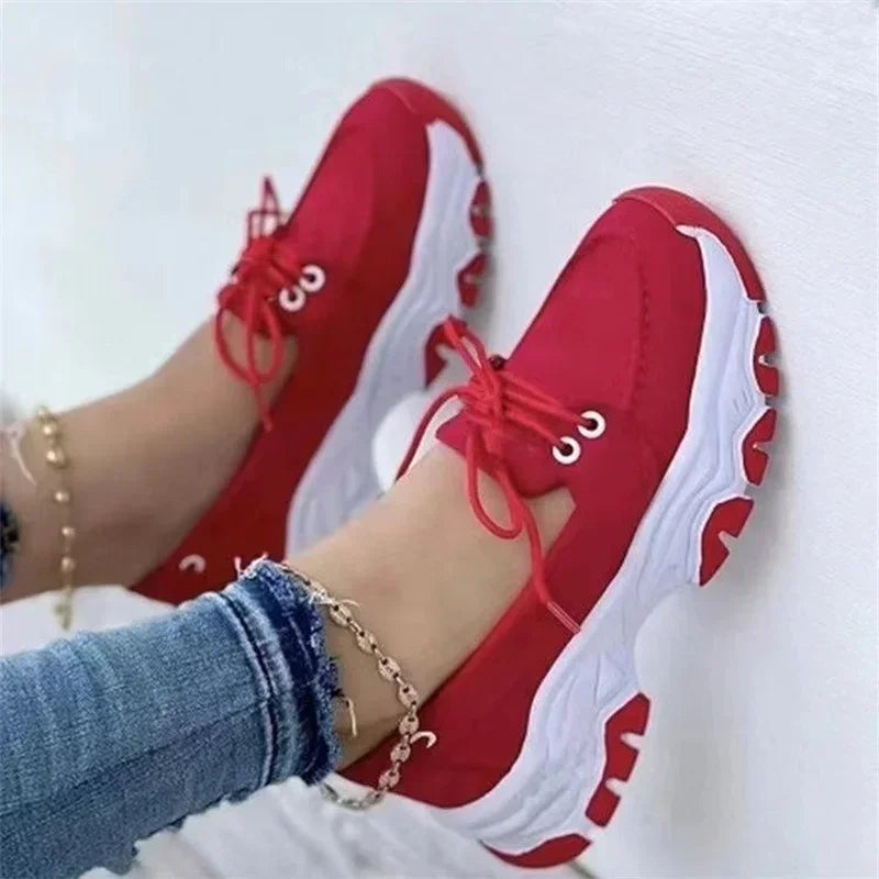 Baskets Femme Plateforme Casual Respirantes 3