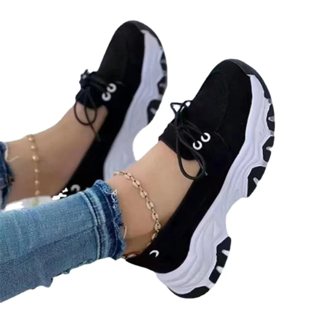 Baskets Femme Plateforme Casual Respirantes 5