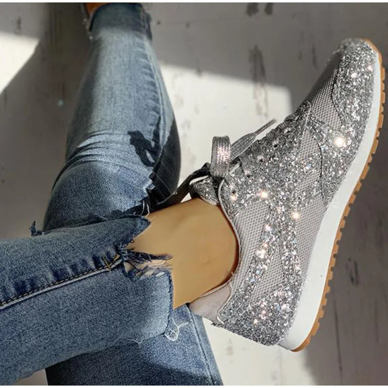 Baskets Femme à Paillettes Glamour 3