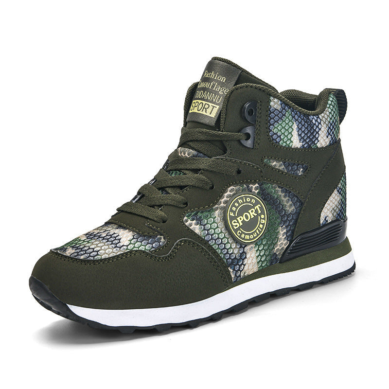 Baskets Femmes Hautes Camouflage Tendance 0