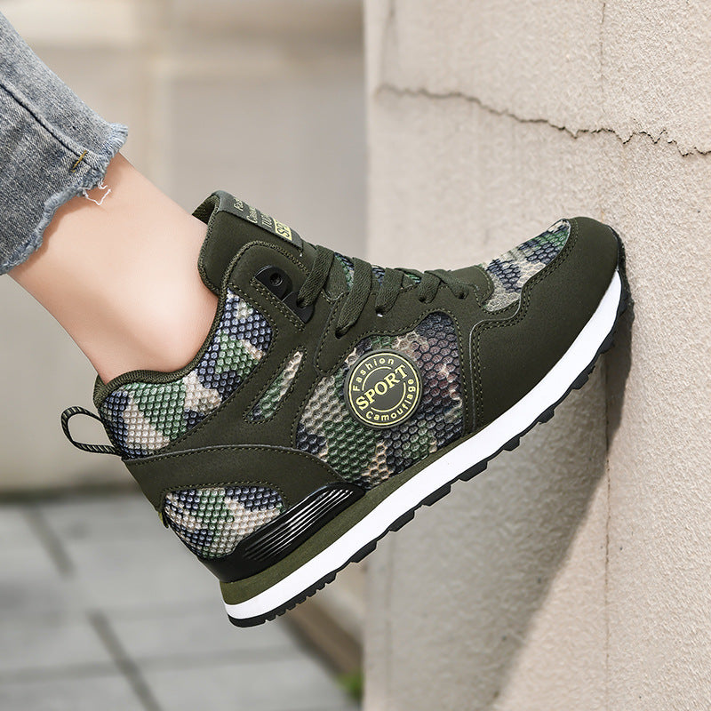 Baskets Femmes Hautes Camouflage Tendance 2