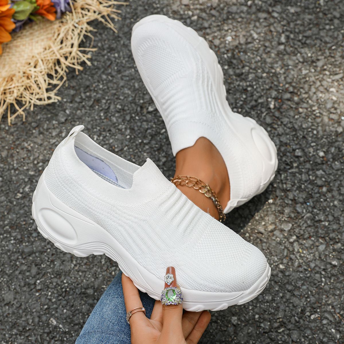 Baskets Femmes à Enfiler Modernes et Confortables 6