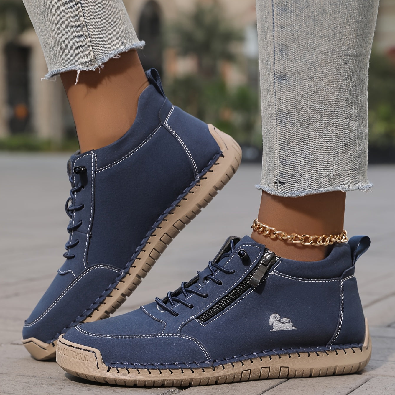 Baskets de Marche Zippées pour Femmes Printemps 10