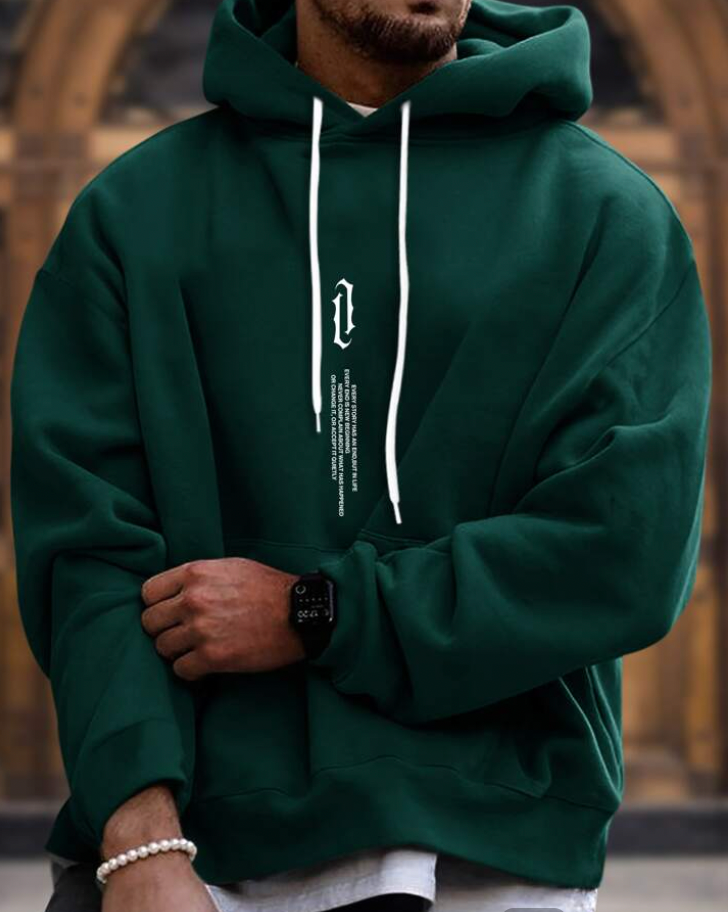 Sweat à Capuche Homme Confortable en Coton Doux 2