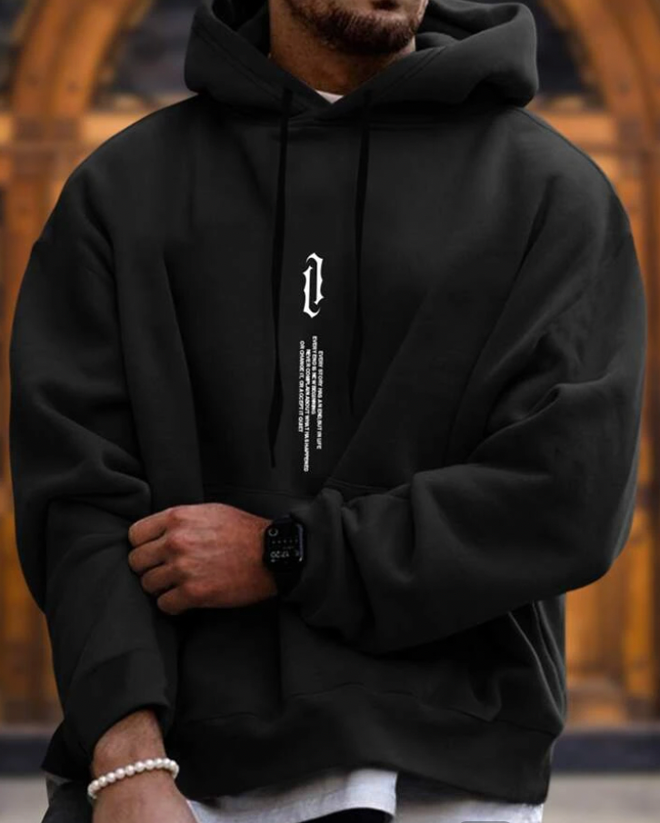 Sweat à Capuche Homme Confortable en Coton Doux 1
