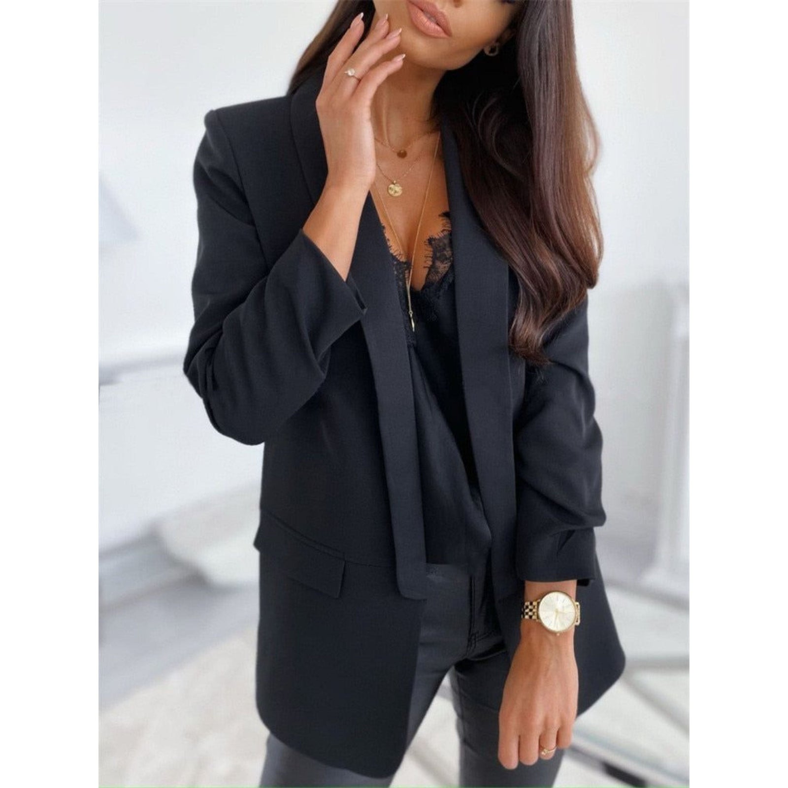 Blazer Femme Décontracté Moderne 0
