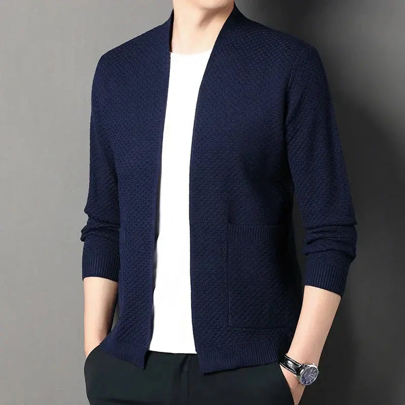 Blazer Homme Classique Style Jacquard Décontracté 4