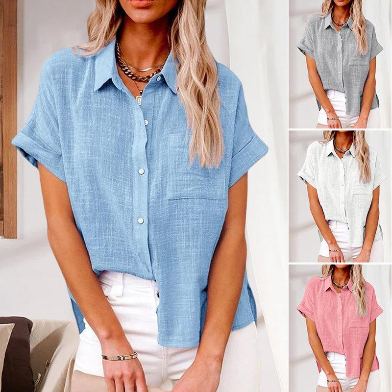 Blouse Décontractée à Manches Courtes pour Femme 1