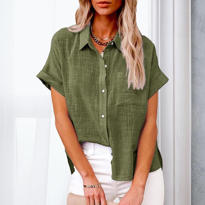 Blouse Décontractée à Manches Courtes pour Femme 9