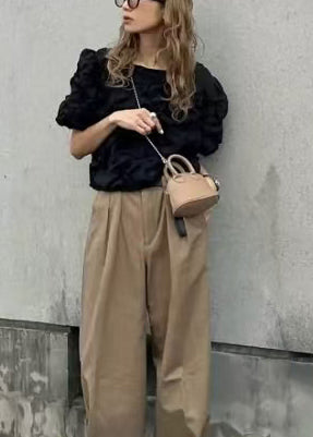 Blouse Femme Bohème Manches Bouffantes Chic 1