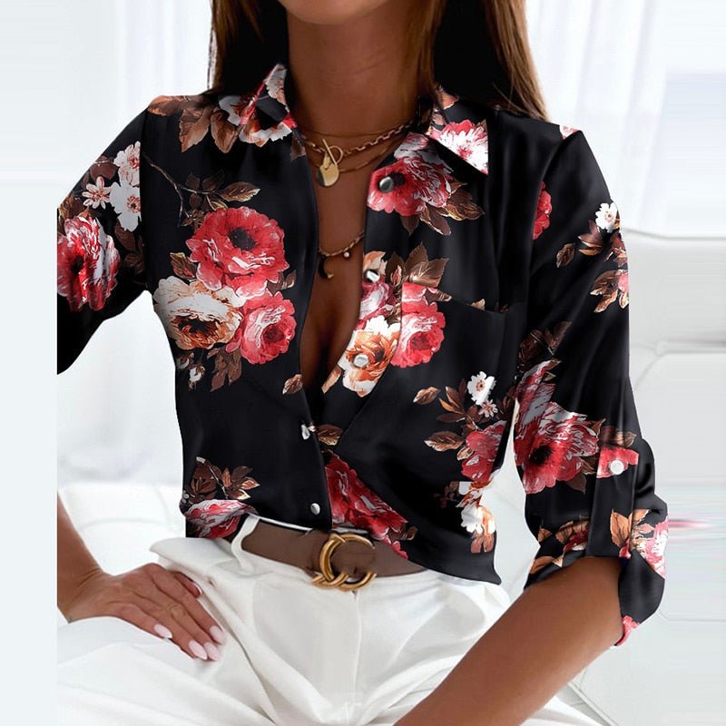 Blouse Femme Col Rabattu Chic 4