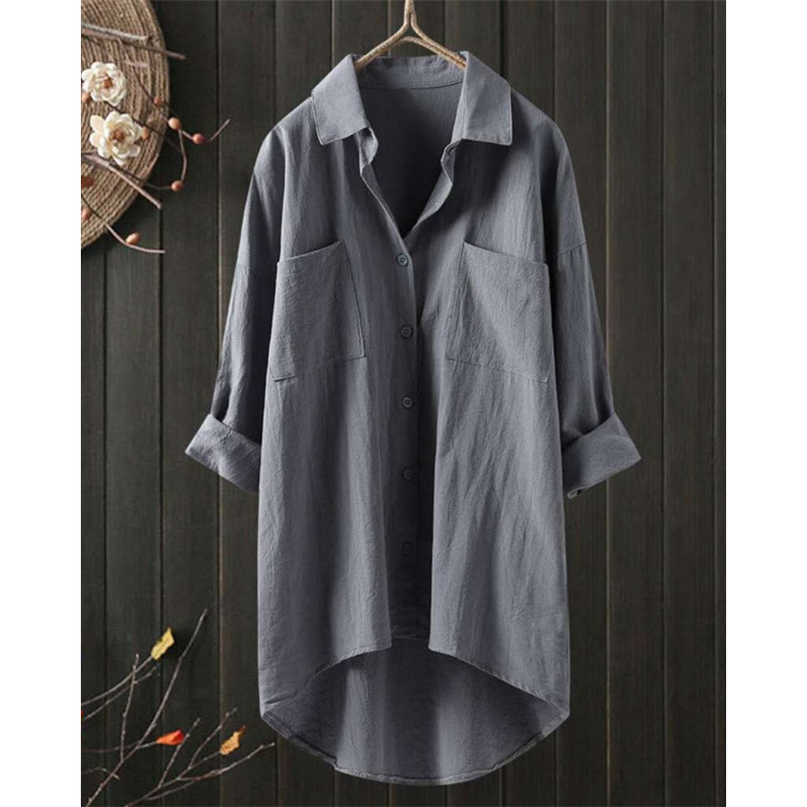 Blouse Femme Fluide à Manches Longues 3