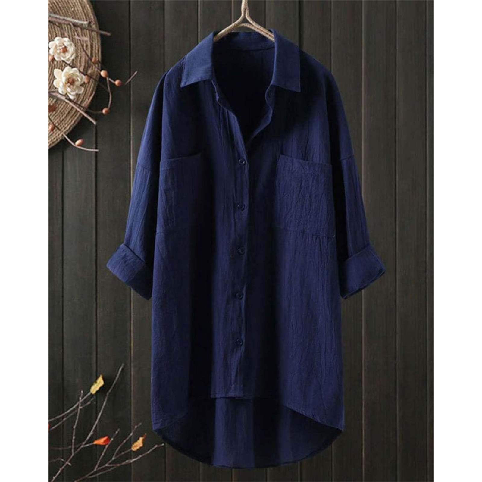 Blouse Femme Fluide à Manches Longues 5