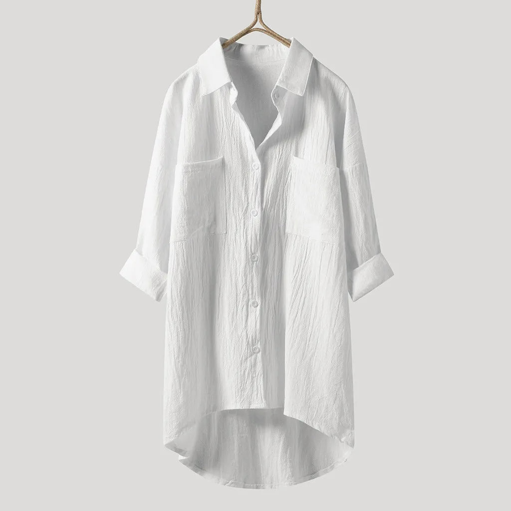 Blouse Femme à Manches Longues Décontractée 2