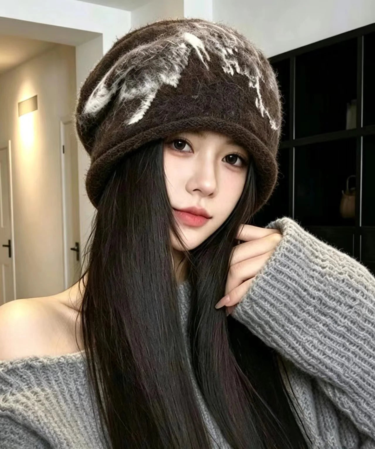 Bonnet Femme Style Imprimé Confortable 0