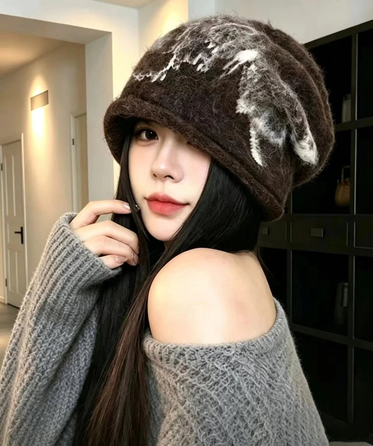 Bonnet Femme Style Imprimé Confortable 1