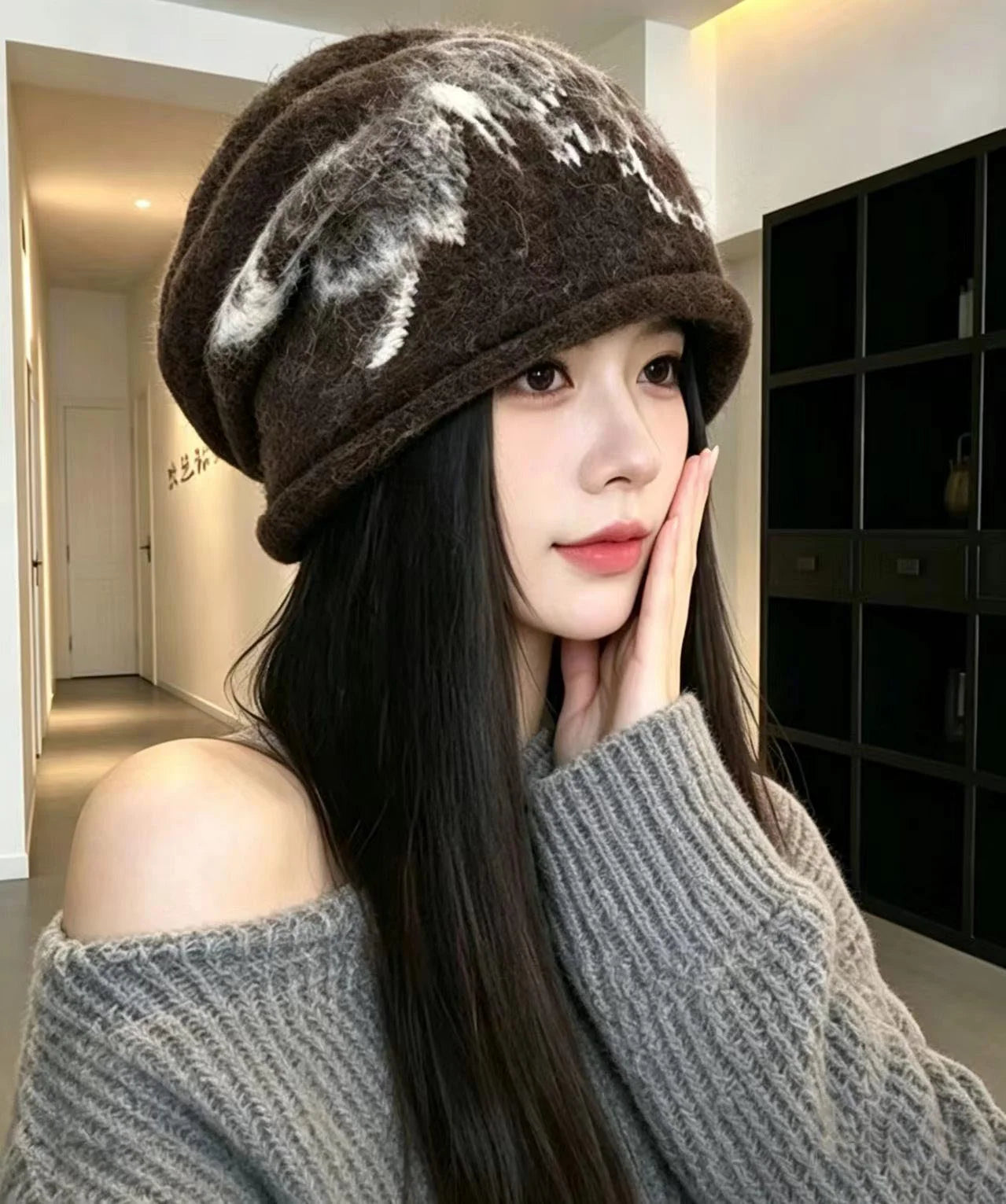 Bonnet Femme Style Imprimé Confortable 2