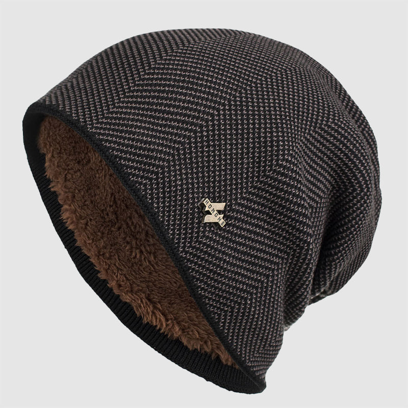 Bonnet pour hommes en tricot texturé 2