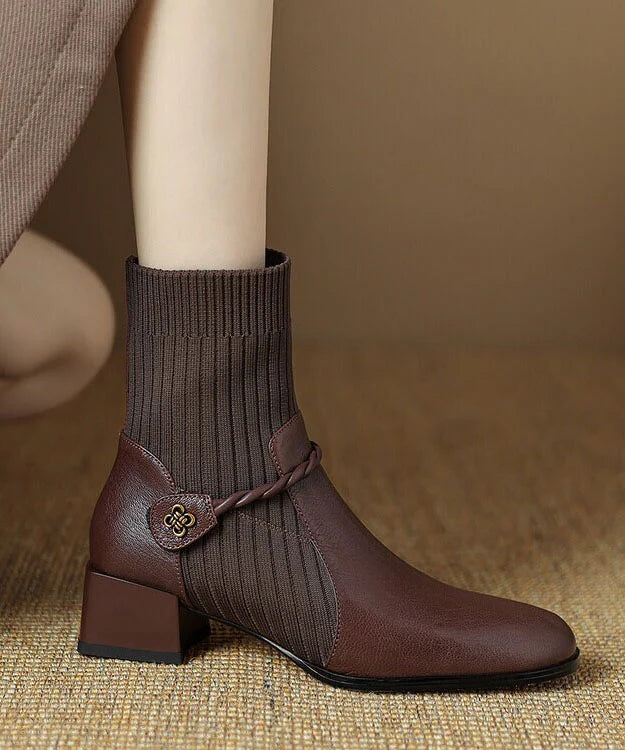 Bottes Femme Rétro Confortables pour l'Hiver 2