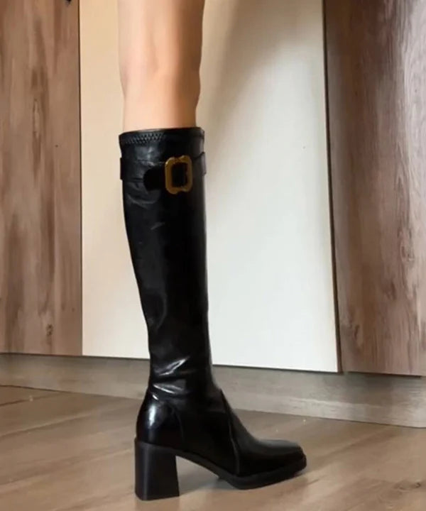 Bottes Femme Talon Épais Style Moderne 2