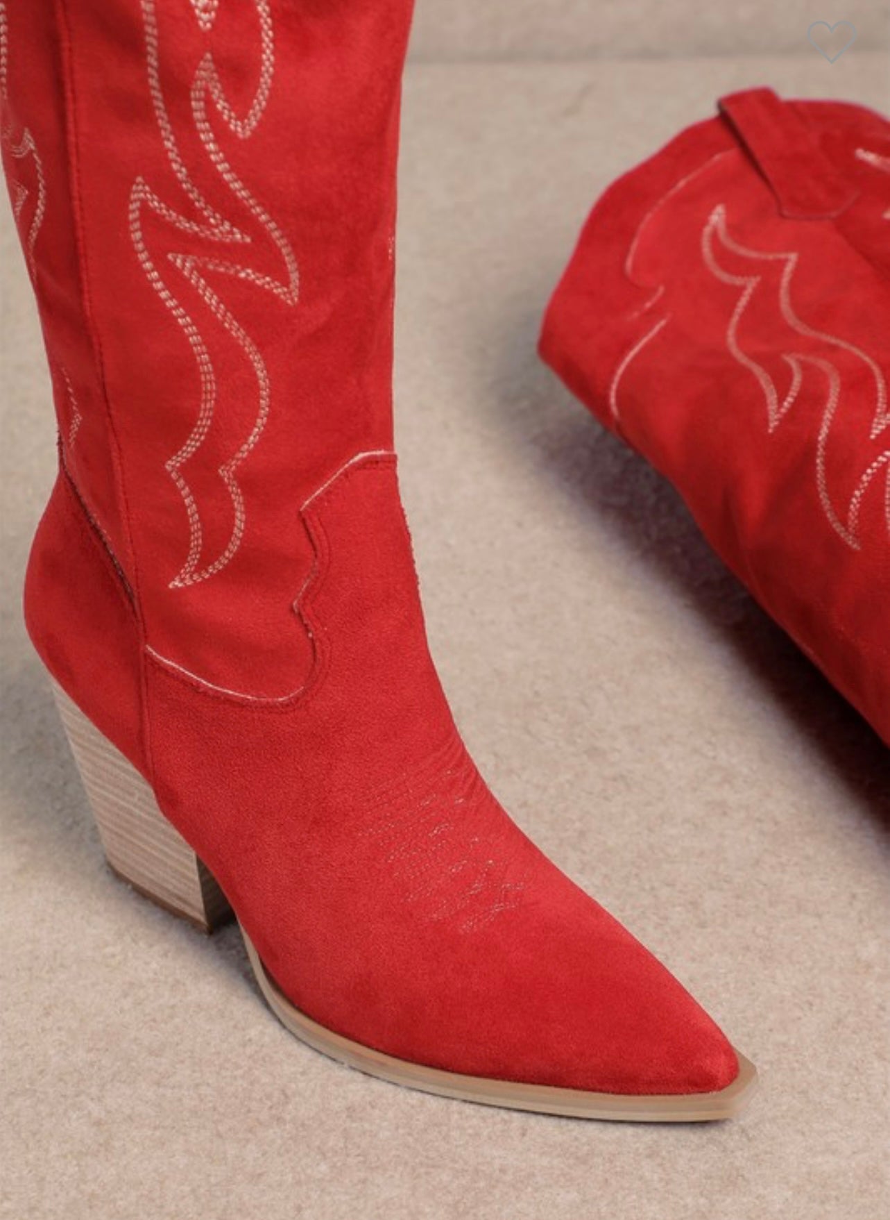 Bottes Femmes Genoux Western Cuir Durable 3