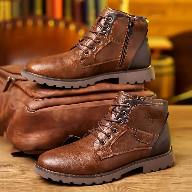 Bottes Homme Cuir Zippées Modernes 1