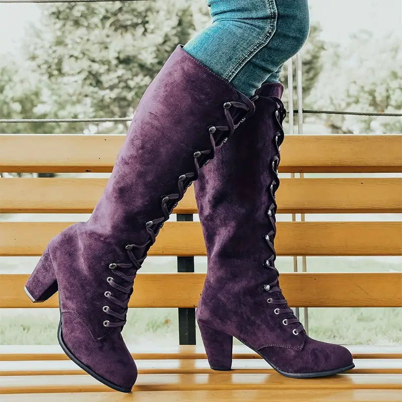 Bottes Longues à Lacets pour Femmes 2