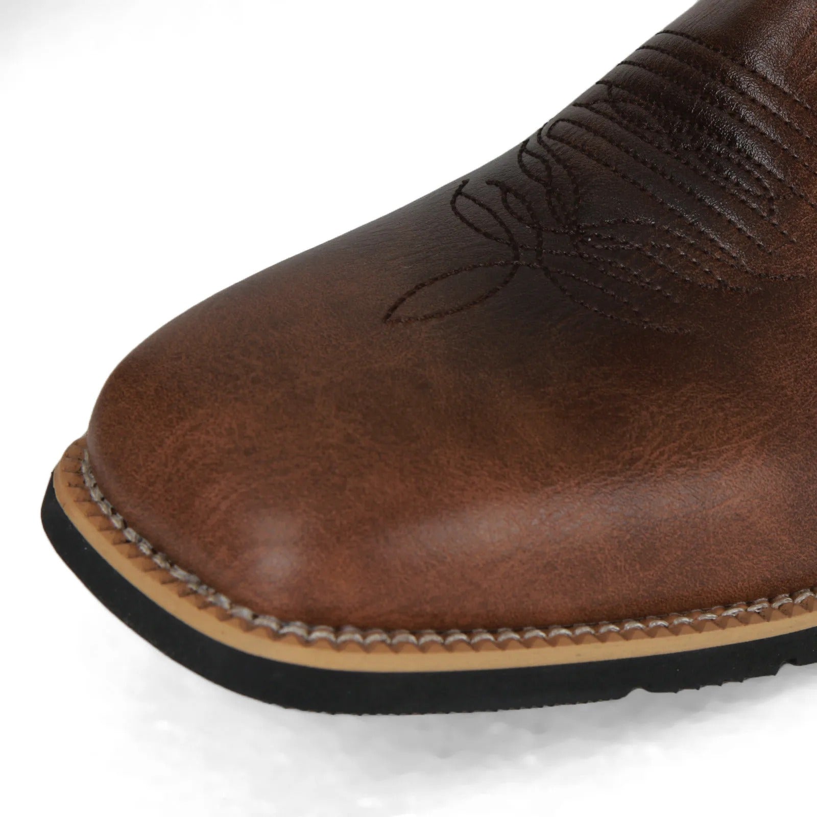 Bottes de cowboy en similicuir pour hommes 2