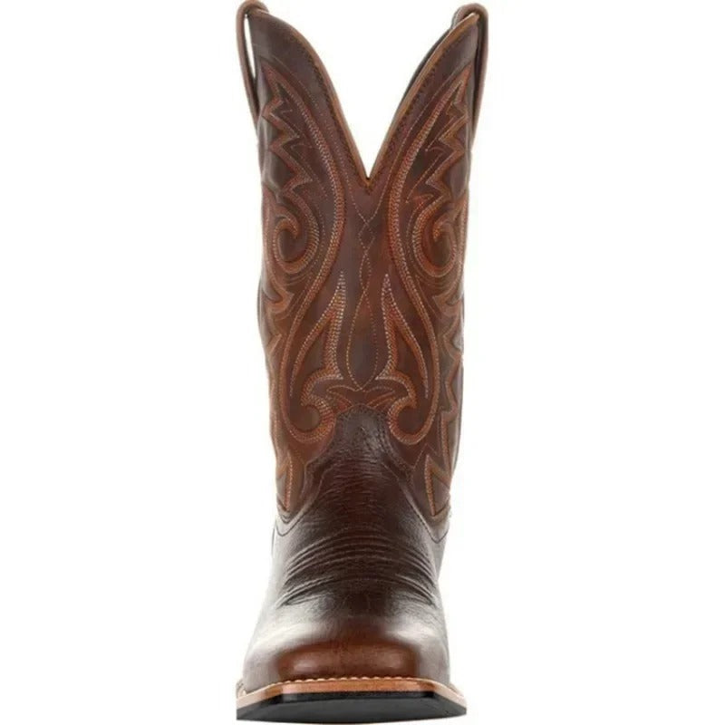 Bottes de cowboy en similicuir pour hommes 7