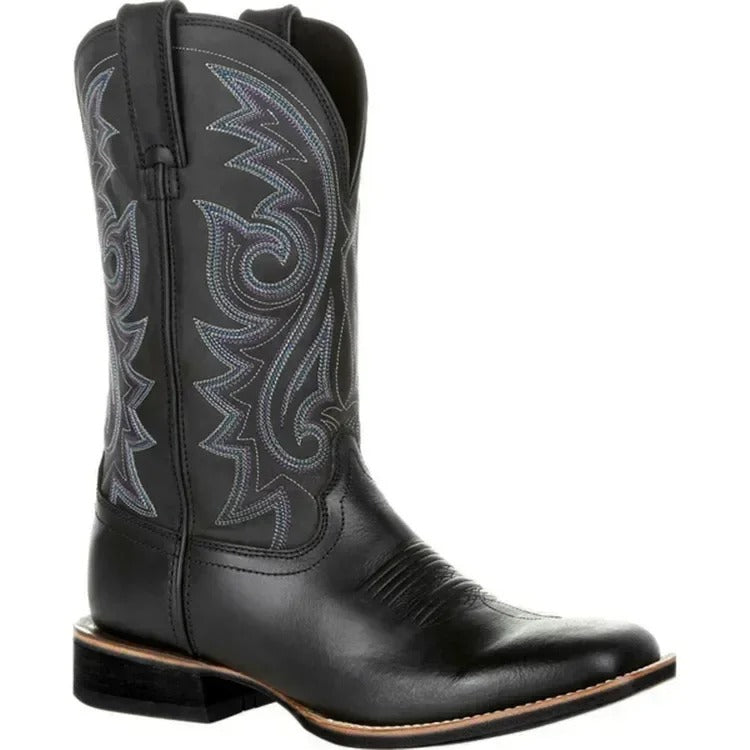 Bottes de cowboy en similicuir pour hommes 9