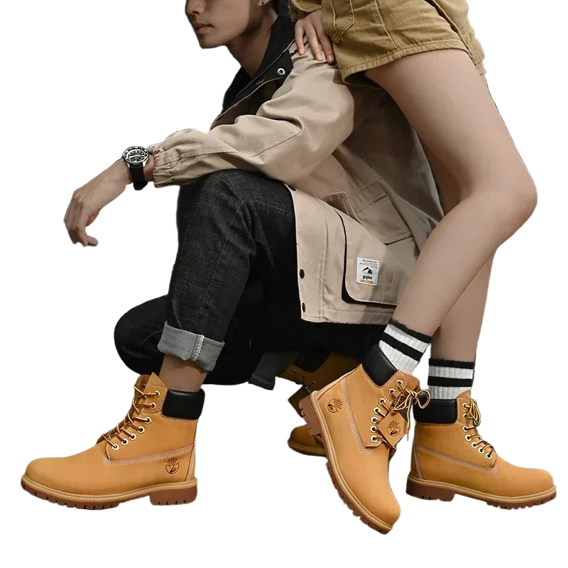 Bottes montantes pour hommes et femmes, idéales pour les activités de plein air, avec semelle robuste. 1