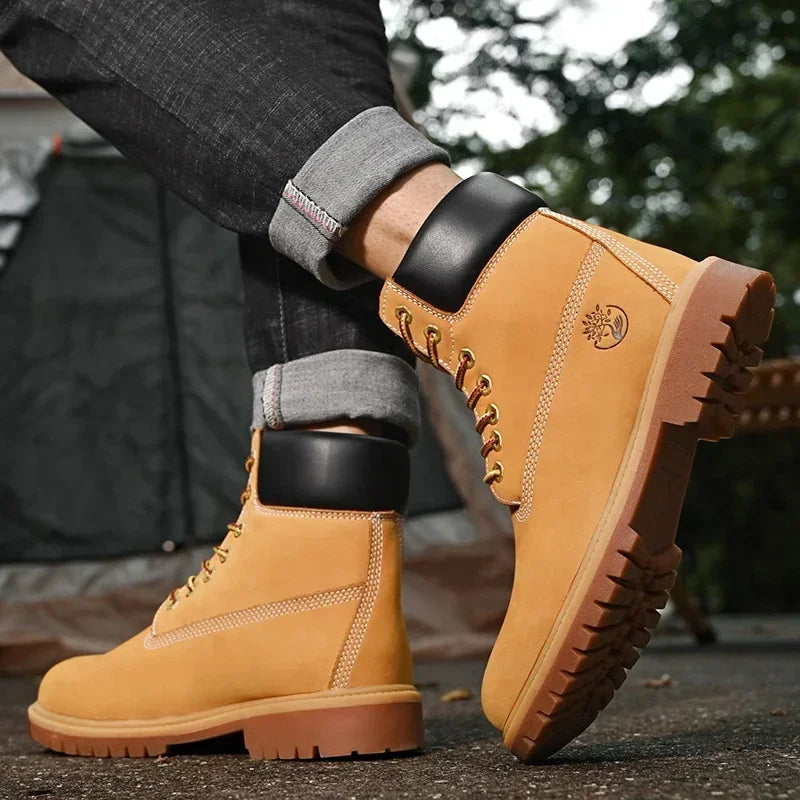 Bottes montantes pour hommes et femmes, idéales pour les activités de plein air, avec semelle robuste. 2