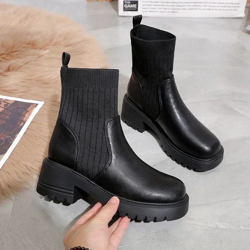 Bottines Femme à Talon Plateforme 3