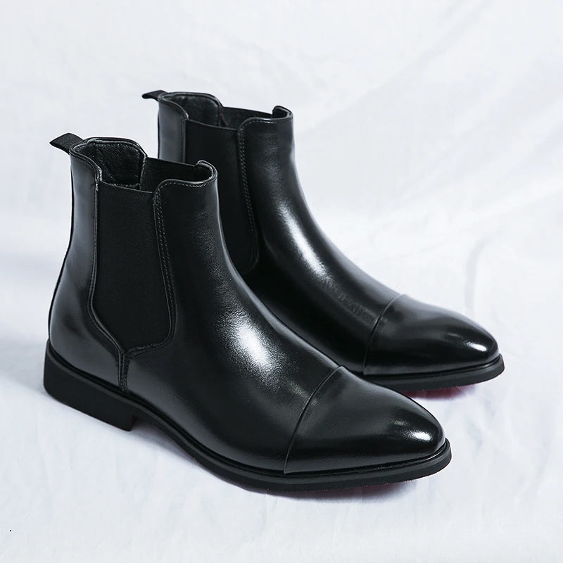Bottines Homme Chelsea Classiques avec Panneaux Élastiques 2