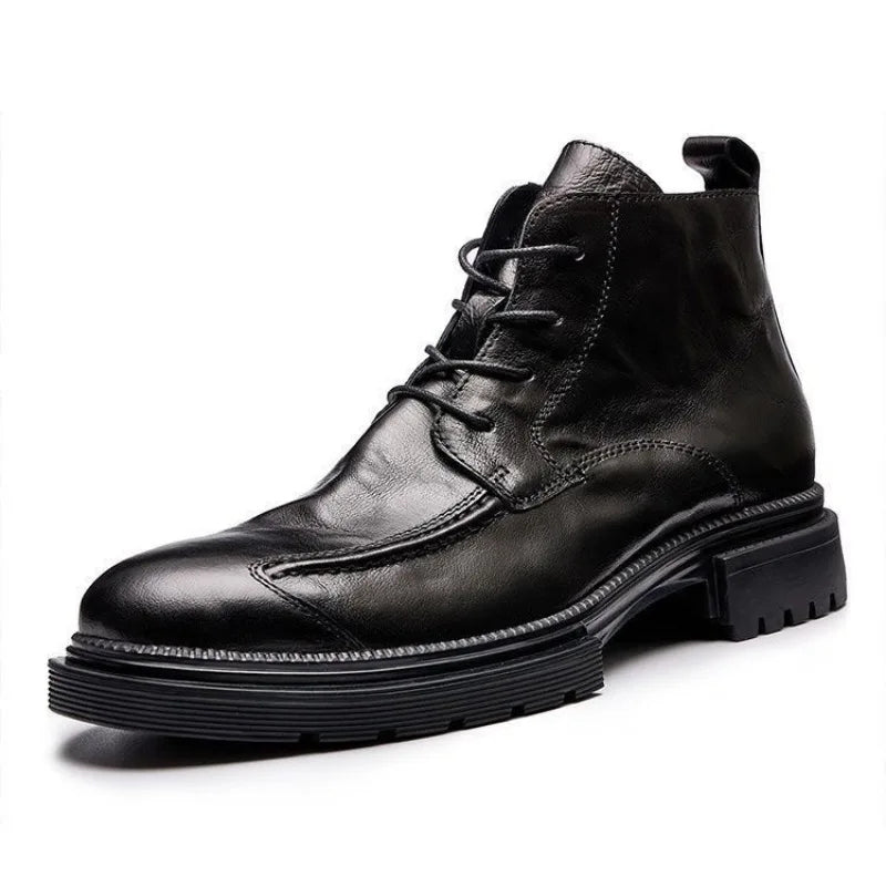 Bottines Homme Rétro à Semelle Épaisse 1