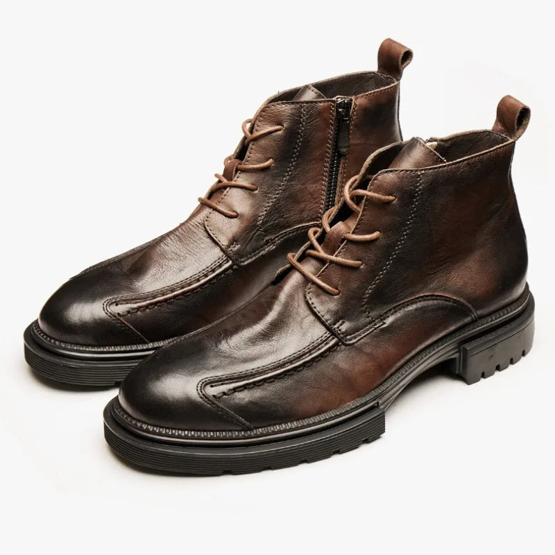Bottines Homme Rétro à Semelle Épaisse 2