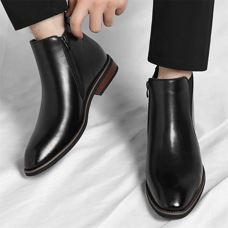 Bottines Homme Style Chelsea Élégantes 5