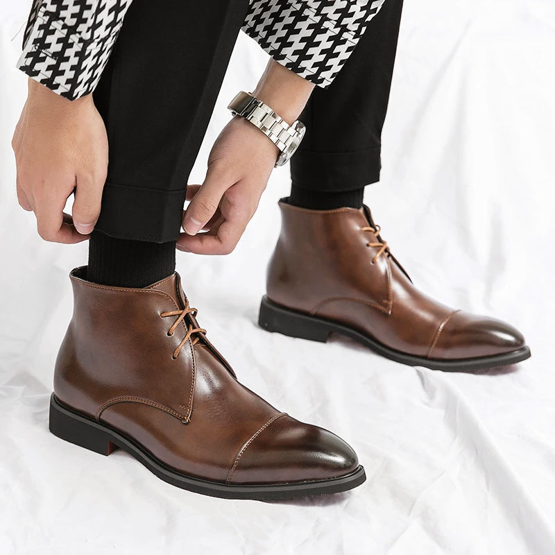 Bottines Homme à Lacets Profil à Hauteur de Cheville 2